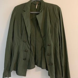 Green Free People Blazer